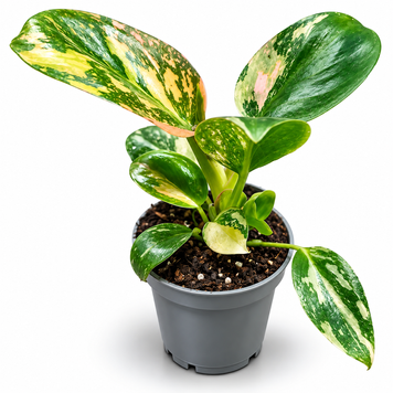 Филодендрон Грин Конго Вариегата (Philodendron Green Congo Variegata) 3243 фото